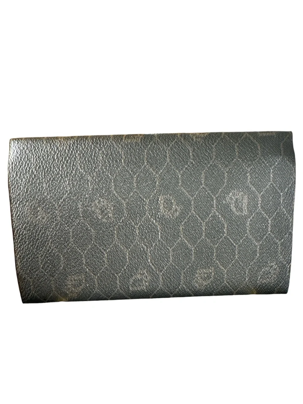 CHRISTIAN DIOR Vintage Bifold Honeycomb Kisslock Wallet